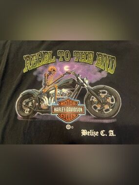 Harley Davidson Belize, C.A. Men’s 2XL front logo only tee